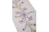 Палантин ручной работы цвета  пыльной  розы с вышивкой, принтом  и пайетками